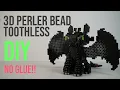 How To Make a 3D Perler Bead Toothless the Dragon no glue Part 1