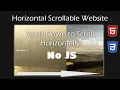 How to make a Horizontal Scrolling Website with HTML CSS - No JavaScript