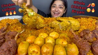2 WHOLE CHICKEN DUM BIRYANI, CRISPY CHICKEN LOLLIPOP, BIRYANI EGGS, SPICY EXTRA GRAVY & ONION RAITA