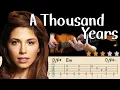 🔴A THOUSAND YEARS - Christina PerriㅣAcoustic Fingerstyle Guitar TutorialㅣTabsㅣRomantic \u0026 Beautiful