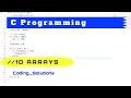 Initialize a 1D Array with the square of its Index C Programming Coding Tutorial 10