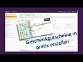 pretix Tutorial Geschenkgutscheine