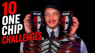 I Made Nachos With 10 One Chip Challenges (Full Unedited Version) #spiceking #onechipchallenge