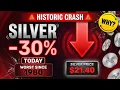 Silver Price Crashes 30 Today - Why Is Silver Dropping Gold Price Down Too