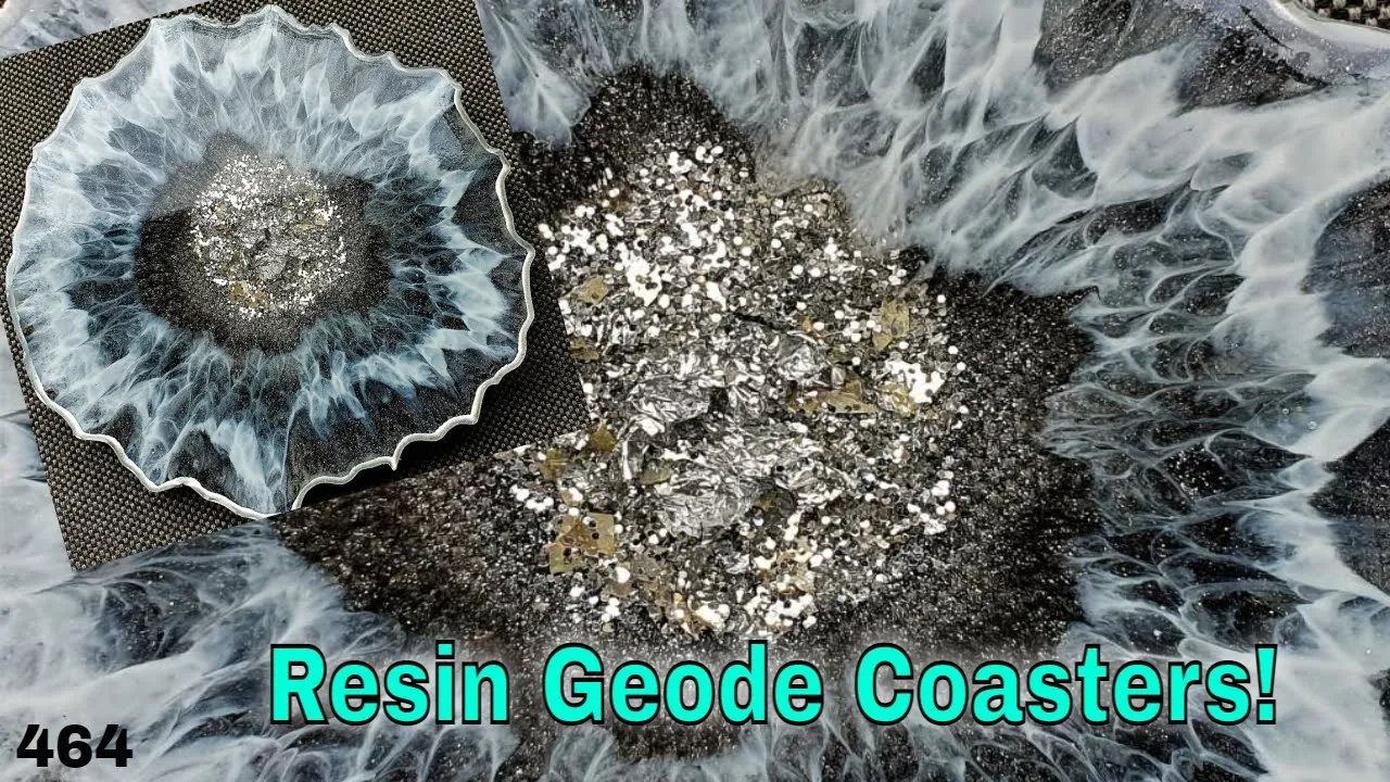 Geode coasters (irregular shaped) - 10 mm (2/5") thick