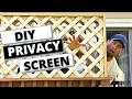 DIY Privacy Screen For Your Deck