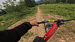 Катаю downhill в Шерегеше