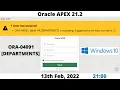 Oracle APEX 21 2 ORA-04091 table is mutating Departments