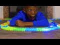 Magic Track Car Toy for Kids-11 Feet of Glow in The Dark Track with Led Light-Up Race Car