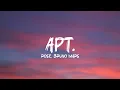 ROSÉ, Bruno Mars - APT. (Lyrics)