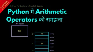 Understanding Arithmetic Operators in Python Hindi Lesson 13 Python For Beginners