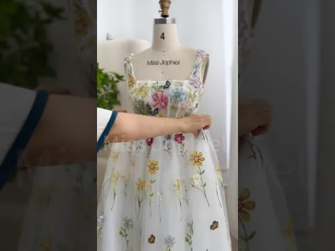 Making a corset floral appliqué wedding dress #dress #sewing #bridalgown #fashion #weddingdress