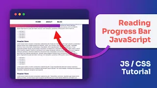 Reading Progress Bar Tutorial