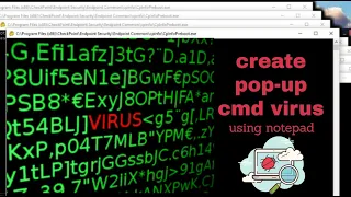 how to create pop-up cmd virus using notepad Virus