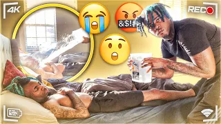 HE DUMPED A GALLON OF WATER ON ME IN MY SLEEP EXTREMELY FUNNY