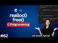 realloc and free in C Explained Dynamic memory Allocation in C C Programming Tutorial