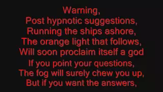 System Of A Down Suggestions Lyrics 