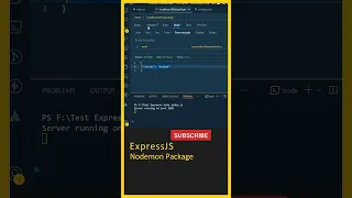 Express JS Nodemon NPM Package Node JS Node JS Tutorial Rest API Node JS Tutorial For Beginners