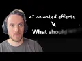 Create animated text effects with AI