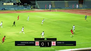 Gaborone United 0 1 Simba Sc HIGHLIGHTS Matchday 1 2025 20 TotalEnergiesCAFCL 