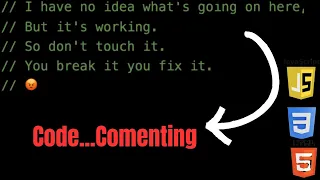 Master Code Comments HTML CSS JavaScript Commenting Best Practices Clean Code Tutorial
