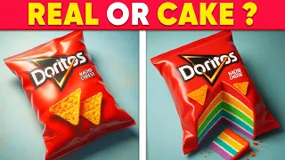 Would You Rather - REAL or CAKE 🧀🎂🍰 Quiz Shiba