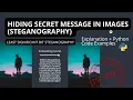 Steganography Explanation and Code Examples Least Significant Bit