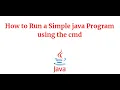 How to run java program in notepad Hello world in java windows 10 run java in cmd