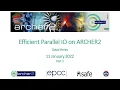 Efficient Parallel IO on ARCHER2 Part 1