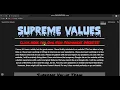how to use supreme values