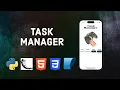 Task Manager using Python Flask SQLite