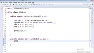 Program 6 Logic 3 Finding GCD of a given two numbers using Recursion in Java