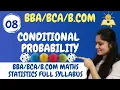 Introduction to Conditional Probability Chapter Probability BBA BCA B COM Dream Maths