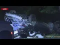 Car runs off Garden State Parkway flips in front of NJ home
