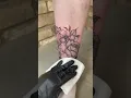 Rose Flower Band Ankle Tattoo