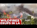 Download Lagu WILDFIRES erupt in LOS ANGELES as powerful windstorm hits SOUTHERN CALIFORNIA