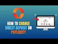 HOW TO CHANGE DIRECT DEPOSIT ON PAYLOCITY - UPDATE 2026