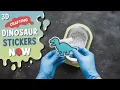 Making 3D Dinosaur Stickers from Scratch DIY Tutorial Craftancy