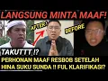 HINA SUNDA RESBOB MEMOHON MAAF DAN KLARIFIKASI LANGSUNG !? KANG DEDI MULYADI TAU?