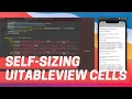 Self sizing Table View cells in Swift - iOS interview test