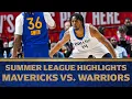 Summer League Highlights Dallas Mavericks vs Golden State Warriors July 9 2026