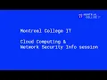 MCIT Cloud Computing Info Session