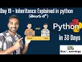 Python Inheritance explained in Telugu Day 19 30 days python Telugu