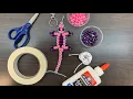 Bead Lizard Keychain