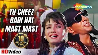 tu cheez badi hai mast mast bollywood popular song mohra 1994 akshay raveena udit narayan