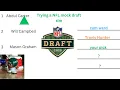 Trying out a mock draft simulator