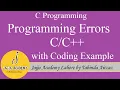 Types of Programming Errors Programming Errors with Coding Example C Programming