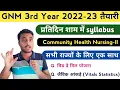 GNM 3rd Year Short Notes CHN-II Mid-day meal Vitals Statistics 2022-23