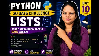 Python Day 10 Lists Explained Python in 30 Days