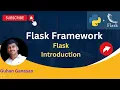 Flask Tutorial - Flask Introduction Flask Project and Rest API Flask Framework Python Tamil